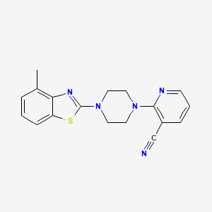 2-[4-(4-methyl-1,3-benzothiazol-2-yl)piperazin-1-yl]pyridine-3-carbonitrile