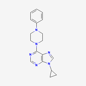 9-cyclopropyl-6-(4-phenylpiperazin-1-yl)-9H-purine