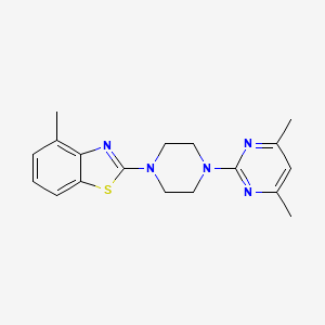 2-[4-(4,6-dimethylpyrimidin-2-yl)piperazin-1-yl]-4-methyl-1,3-benzothiazole