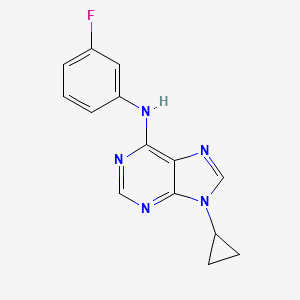 9-cyclopropyl-N-(3-fluorophenyl)-9H-purin-6-amine