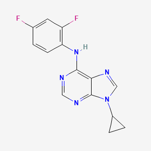 9-cyclopropyl-N-(2,4-difluorophenyl)-9H-purin-6-amine