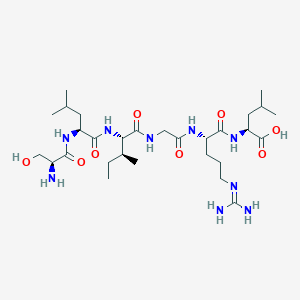 molecular formula C29H55N9O8 B064433 H-Ser-Leu-Ile-Gly-Arg-Leu-OH 