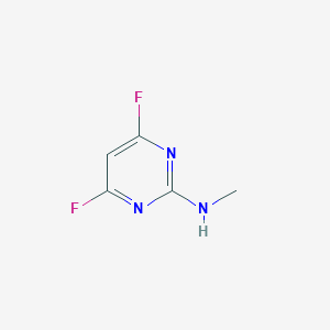 B064436 4,6-difluoro-N-methylpyrimidin-2-amine CAS No. 165258-57-1