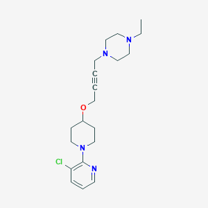 molecular formula C20H29ClN4O B6444046 1-(4-{[1-(3-chloropyridin-2-yl)piperidin-4-yl]oxy}but-2-yn-1-yl)-4-ethylpiperazine CAS No. 2640959-62-0