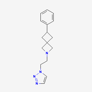 6-phenyl-2-[2-(1H-1,2,3-triazol-1-yl)ethyl]-2-azaspiro[3.3]heptane
