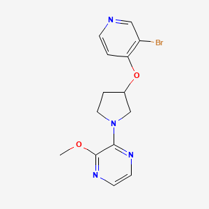 2-{3-[(3-bromopyridin-4-yl)oxy]pyrrolidin-1-yl}-3-methoxypyrazine