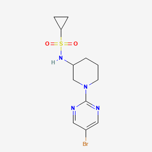 N-[1-(5-bromopyrimidin-2-yl)piperidin-3-yl]cyclopropanesulfonamide