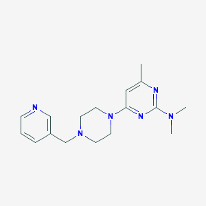 N,N,4-trimethyl-6-{4-[(pyridin-3-yl)methyl]piperazin-1-yl}pyrimidin-2-amine