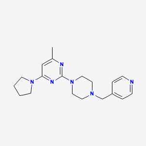 4-methyl-2-{4-[(pyridin-4-yl)methyl]piperazin-1-yl}-6-(pyrrolidin-1-yl)pyrimidine