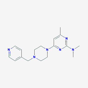 N,N,4-trimethyl-6-{4-[(pyridin-4-yl)methyl]piperazin-1-yl}pyrimidin-2-amine