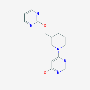 4-methoxy-6-{3-[(pyrimidin-2-yloxy)methyl]piperidin-1-yl}pyrimidine