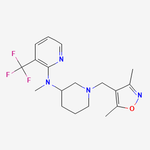 N-{1-[(3,5-dimethyl-1,2-oxazol-4-yl)methyl]piperidin-3-yl}-N-methyl-3-(trifluoromethyl)pyridin-2-amine