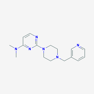 N,N-dimethyl-2-{4-[(pyridin-3-yl)methyl]piperazin-1-yl}pyrimidin-4-amine