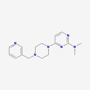 N,N-dimethyl-4-{4-[(pyridin-3-yl)methyl]piperazin-1-yl}pyrimidin-2-amine