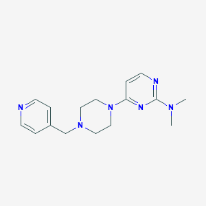 N,N-dimethyl-4-{4-[(pyridin-4-yl)methyl]piperazin-1-yl}pyrimidin-2-amine