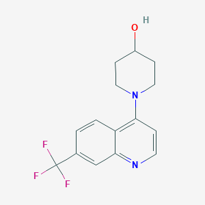 molecular formula C15H15F3N2O B6444386 1-[7-(trifluoromethyl)quinolin-4-yl]piperidin-4-ol CAS No. 2640836-64-0