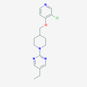 2-(4-{[(3-chloropyridin-4-yl)oxy]methyl}piperidin-1-yl)-5-ethylpyrimidine