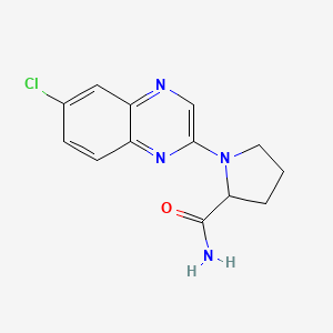 1-(6-chloroquinoxalin-2-yl)pyrrolidine-2-carboxamide