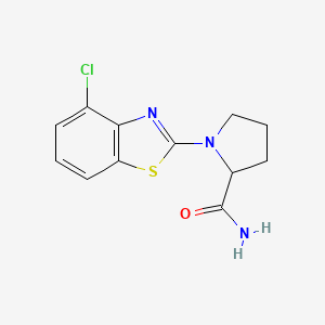 1-(4-chloro-1,3-benzothiazol-2-yl)pyrrolidine-2-carboxamide