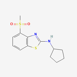 N-cyclopentyl-4-methanesulfonyl-1,3-benzothiazol-2-amine