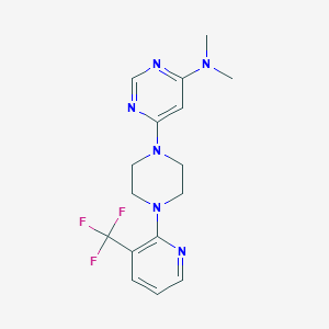 N,N-dimethyl-6-{4-[3-(trifluoromethyl)pyridin-2-yl]piperazin-1-yl}pyrimidin-4-amine