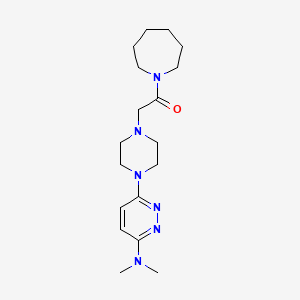 1-(azepan-1-yl)-2-{4-[6-(dimethylamino)pyridazin-3-yl]piperazin-1-yl}ethan-1-one