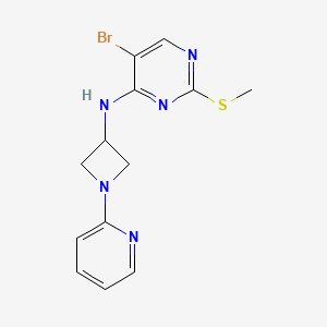 5-bromo-2-(methylsulfanyl)-N-[1-(pyridin-2-yl)azetidin-3-yl]pyrimidin-4-amine