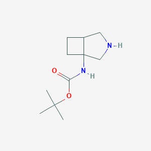 molecular formula C11H20N2O2 B064455 tert-Butyl 3-azabicyclo[3.2.0]heptan-1-ylcarbamate CAS No. 171906-65-3