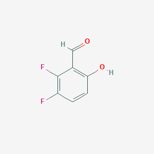 molecular formula C7H4F2O2 B064456 2,3-Difluoro-6-hydroxybenzaldehyde CAS No. 187543-89-1