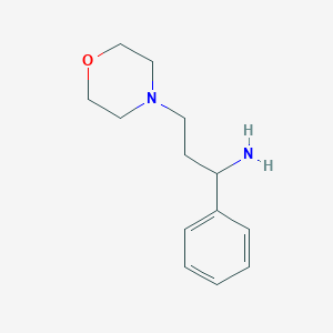 molecular formula C13H20N2O B064457 3-Morpholino-1-phenylpropan-1-amine CAS No. 173273-39-7