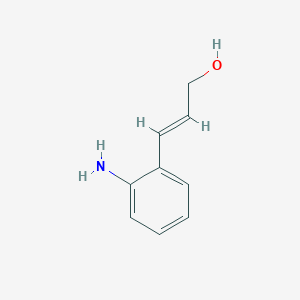 molecular formula C9H11NO B064466 (E)-3-(2-aminophenyl)prop-2-en-1-ol CAS No. 195191-58-3