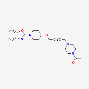 1-[4-(4-{[1-(1,3-benzoxazol-2-yl)piperidin-4-yl]oxy}but-2-yn-1-yl)piperazin-1-yl]ethan-1-one