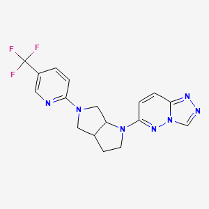 2-(1-{[1,2,4]triazolo[4,3-b]pyridazin-6-yl}-octahydropyrrolo[2,3-c]pyrrol-5-yl)-5-(trifluoromethyl)pyridine