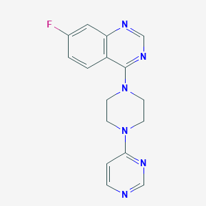 7-fluoro-4-[4-(pyrimidin-4-yl)piperazin-1-yl]quinazoline