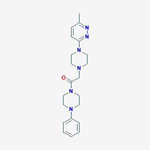 2-[4-(6-methylpyridazin-3-yl)piperazin-1-yl]-1-(4-phenylpiperazin-1-yl)ethan-1-one