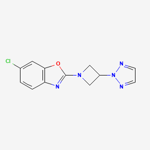 6-chloro-2-[3-(2H-1,2,3-triazol-2-yl)azetidin-1-yl]-1,3-benzoxazole