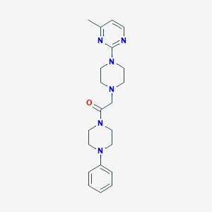 2-[4-(4-methylpyrimidin-2-yl)piperazin-1-yl]-1-(4-phenylpiperazin-1-yl)ethan-1-one