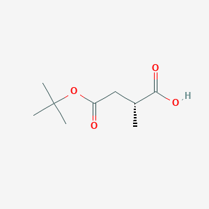 molecular formula C9H16O4 B064472 (R)-4-(tert-Butoxy)-2-methyl-4-oxobutanoic acid CAS No. 185836-75-3
