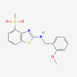 4-methanesulfonyl-N-[(2-methoxyphenyl)methyl]-1,3-benzothiazol-2-amine