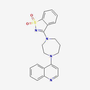 3-[4-(quinolin-4-yl)-1,4-diazepan-1-yl]-1??,2-benzothiazole-1,1-dione