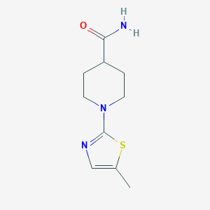B6447839 1-(5-methyl-1,3-thiazol-2-yl)piperidine-4-carboxamide CAS No. 2549050-10-2