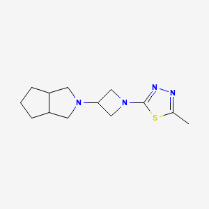 2-methyl-5-(3-{octahydrocyclopenta[c]pyrrol-2-yl}azetidin-1-yl)-1,3,4-thiadiazole
