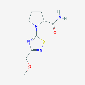 1-[3-(methoxymethyl)-1,2,4-thiadiazol-5-yl]pyrrolidine-2-carboxamide