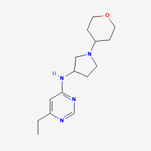 6-ethyl-N-[1-(oxan-4-yl)pyrrolidin-3-yl]pyrimidin-4-amine
