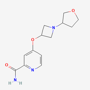 4-{[1-(oxolan-3-yl)azetidin-3-yl]oxy}pyridine-2-carboxamide