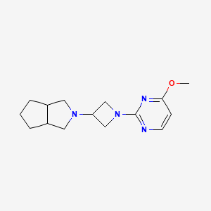 4-methoxy-2-(3-{octahydrocyclopenta[c]pyrrol-2-yl}azetidin-1-yl)pyrimidine