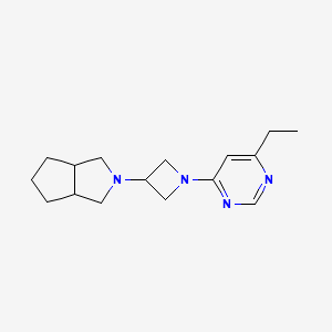 4-ethyl-6-(3-{octahydrocyclopenta[c]pyrrol-2-yl}azetidin-1-yl)pyrimidine