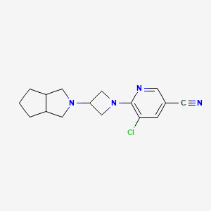 5-chloro-6-(3-{octahydrocyclopenta[c]pyrrol-2-yl}azetidin-1-yl)pyridine-3-carbonitrile