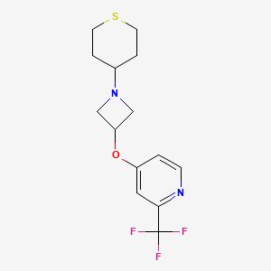 4-{[1-(thian-4-yl)azetidin-3-yl]oxy}-2-(trifluoromethyl)pyridine