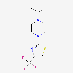 1-(propan-2-yl)-4-[4-(trifluoromethyl)-1,3-thiazol-2-yl]piperazine